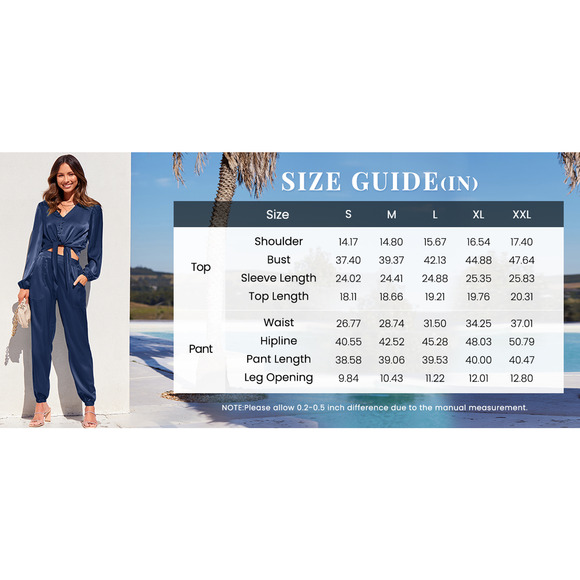 Fashion Satin Outfit Womens XXL Green Long Sleeve Button Top & Jogger Pant Set - Picture 2 of 14